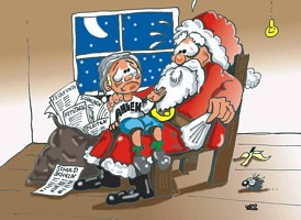 Kein Geld vom Nikolaus, weil die Stadtkasse leer ist. Ahlener Tageblatt/Die Glocke, Dez. 2003